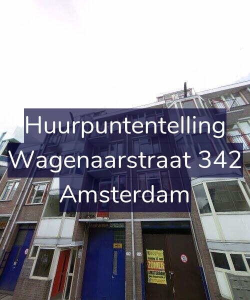 Foto gevel Huurpuntentelling voor Wagenaarstraat 342, Amsterdam
