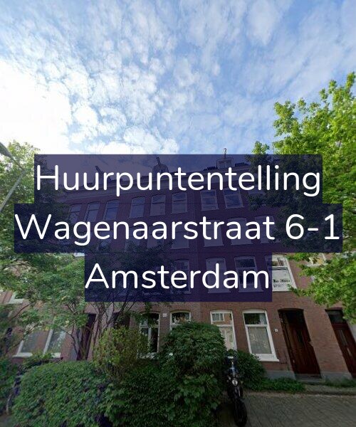 Foto gevel Huurpuntentelling voor Wagenaarstraat 6-1, Amsterdam
