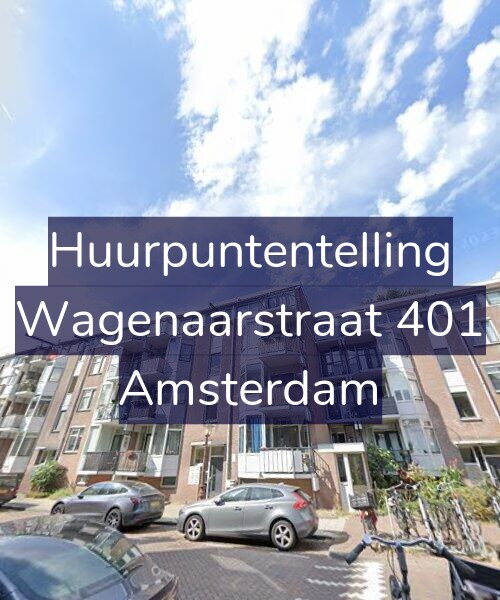 Foto gevel Huurpuntentelling voor Wagenaarstraat 401, Amsterdam