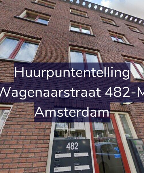 Foto gevel Huurpuntentelling voor Wagenaarstraat 482-M, Amsterdam