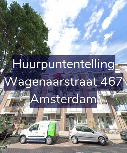 Foto gevel Huurpuntentelling voor Wagenaarstraat 467, Amsterdam