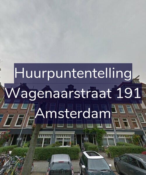 Foto gevel Huurpuntentelling voor Wagenaarstraat 191, Amsterdam