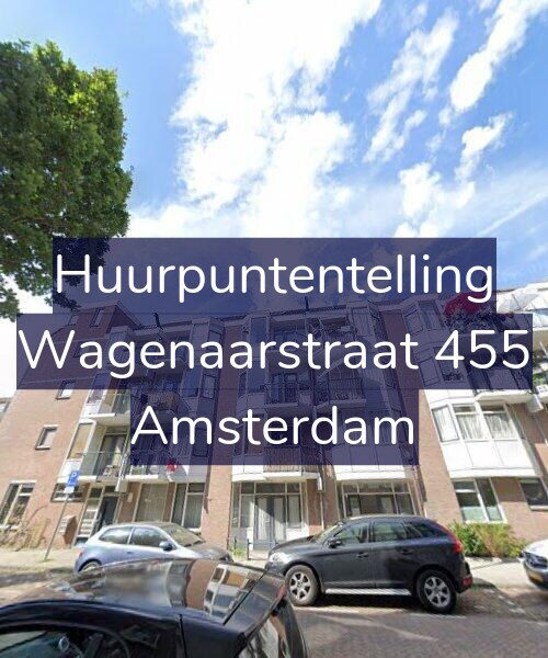 Foto gevel Huurpuntentelling voor Wagenaarstraat 455, Amsterdam