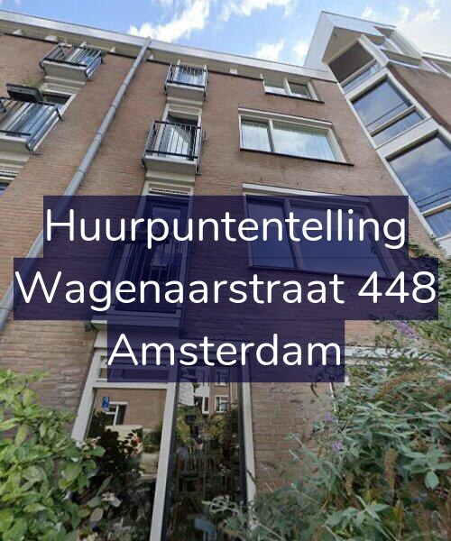 Foto gevel Huurpuntentelling voor Wagenaarstraat 448, Amsterdam