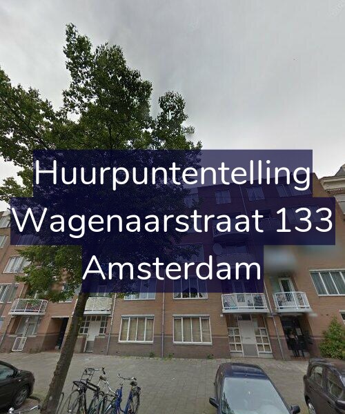Foto gevel Huurpuntentelling voor Wagenaarstraat 133, Amsterdam