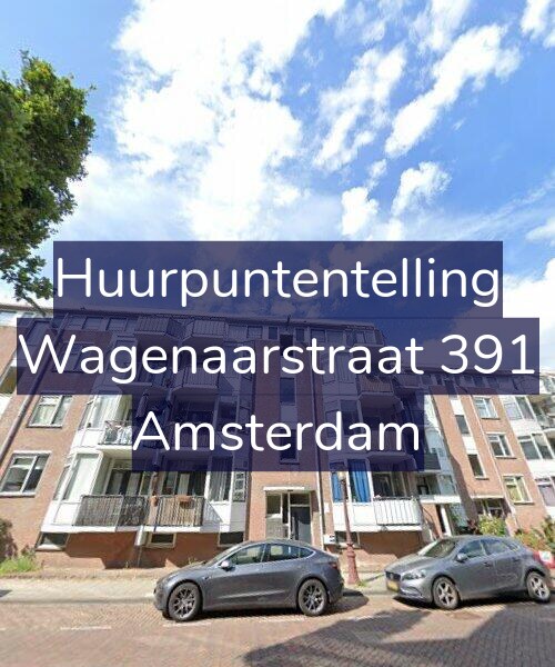 Foto gevel Huurpuntentelling voor Wagenaarstraat 391, Amsterdam