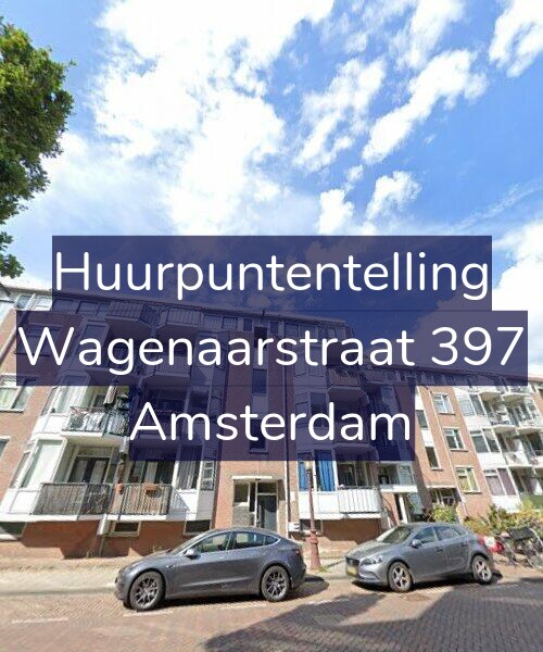 Foto gevel Huurpuntentelling voor Wagenaarstraat 397, Amsterdam
