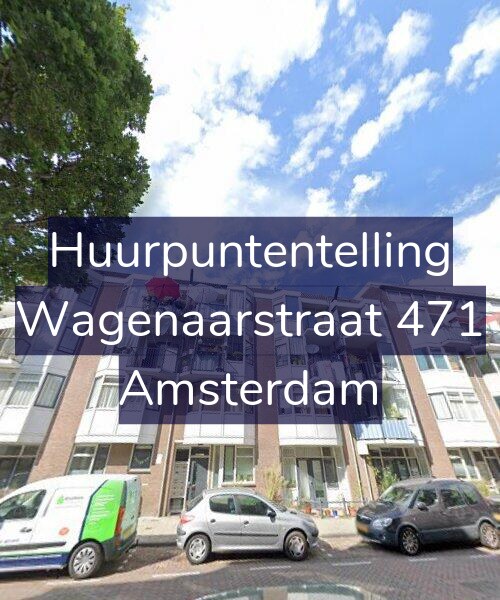 Foto gevel Huurpuntentelling voor Wagenaarstraat 471, Amsterdam