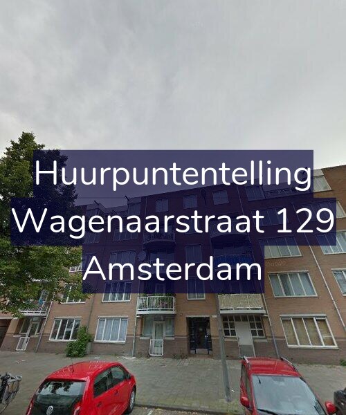 Foto gevel Huurpuntentelling voor Wagenaarstraat 129, Amsterdam