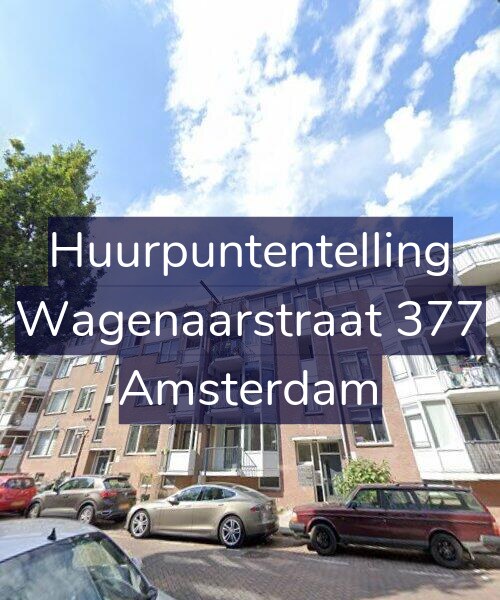 Foto gevel Huurpuntentelling voor Wagenaarstraat 377, Amsterdam