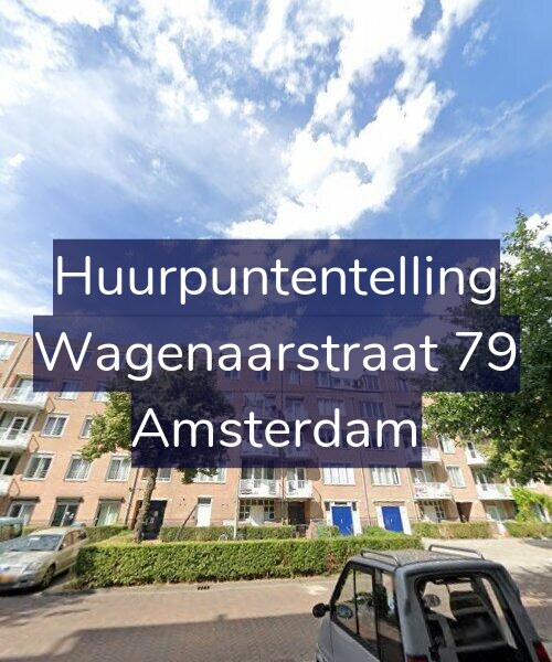 Foto gevel Huurpuntentelling voor Wagenaarstraat 79, Amsterdam