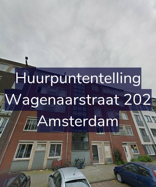 Foto gevel Huurpuntentelling voor Wagenaarstraat 202, Amsterdam