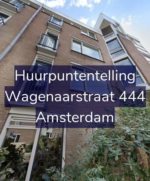 Foto gevel Huurpuntentelling voor Wagenaarstraat 444, Amsterdam