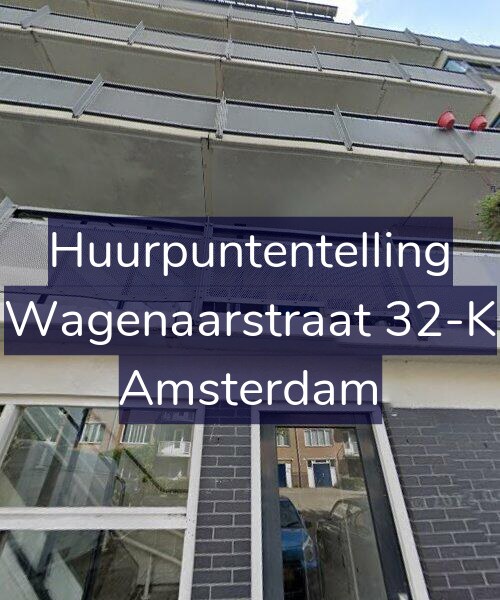 Foto gevel Huurpuntentelling voor Wagenaarstraat 32-K, Amsterdam