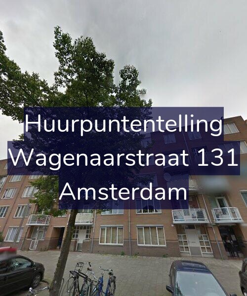 Foto gevel Huurpuntentelling voor Wagenaarstraat 131, Amsterdam