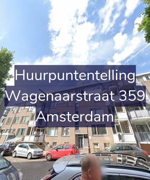 Foto gevel Huurpuntentelling voor Wagenaarstraat 359, Amsterdam