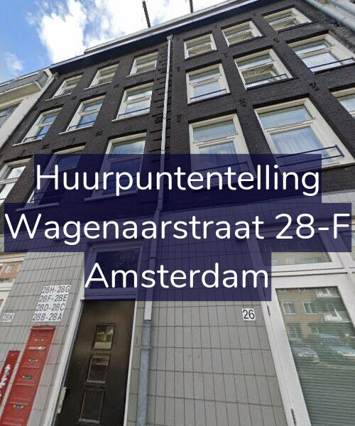 Foto gevel Huurpuntentelling voor Wagenaarstraat 28-F, Amsterdam