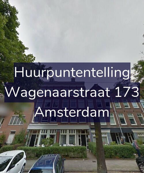 Foto gevel Huurpuntentelling voor Wagenaarstraat 173, Amsterdam