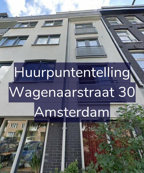 Foto gevel Huurpuntentelling voor Wagenaarstraat 30, Amsterdam