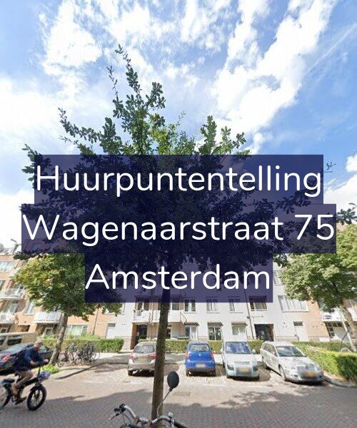 Foto gevel Huurpuntentelling voor Wagenaarstraat 75, Amsterdam
