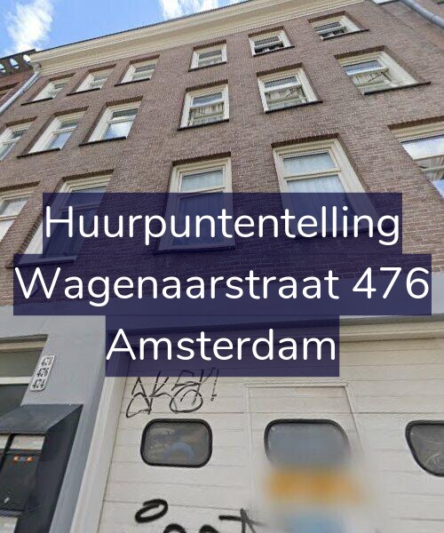 Foto gevel Huurpuntentelling voor Wagenaarstraat 476, Amsterdam