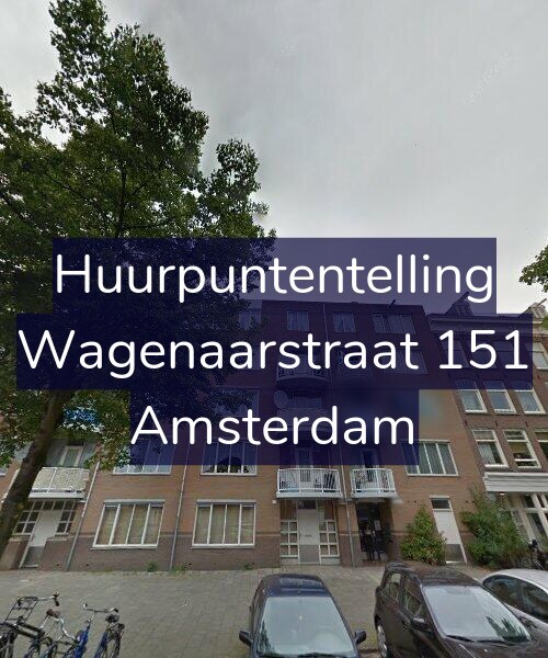 Foto gevel Huurpuntentelling voor Wagenaarstraat 151, Amsterdam