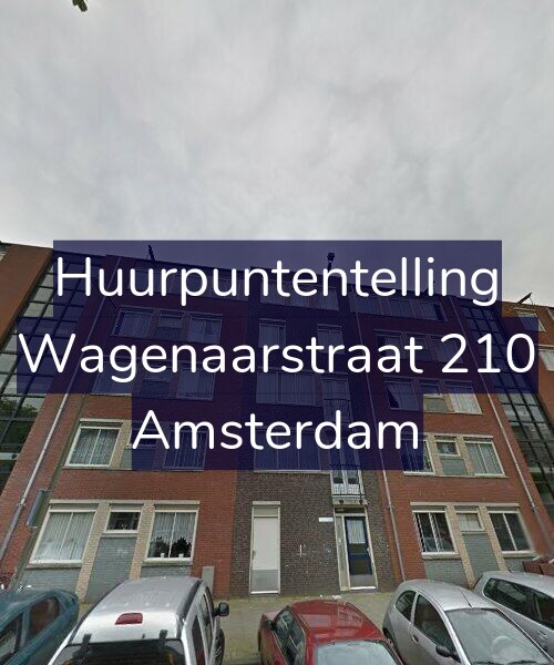 Foto gevel Huurpuntentelling voor Wagenaarstraat 210, Amsterdam