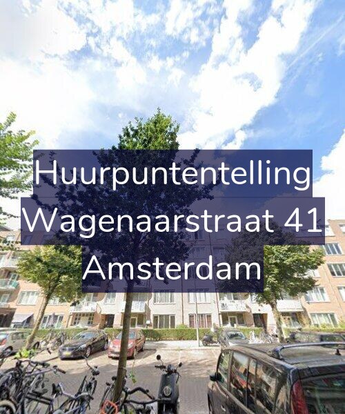 Foto gevel Huurpuntentelling voor Wagenaarstraat 41, Amsterdam