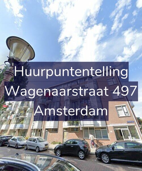 Foto gevel Huurpuntentelling voor Wagenaarstraat 497, Amsterdam