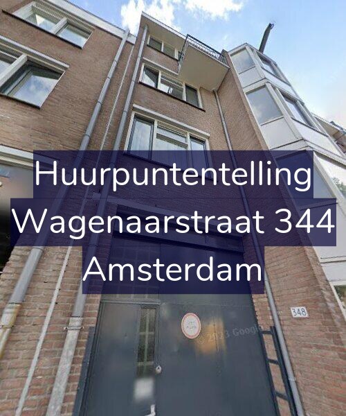 Foto gevel Huurpuntentelling voor Wagenaarstraat 344, Amsterdam