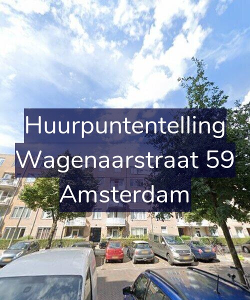 Foto gevel Huurpuntentelling voor Wagenaarstraat 59, Amsterdam
