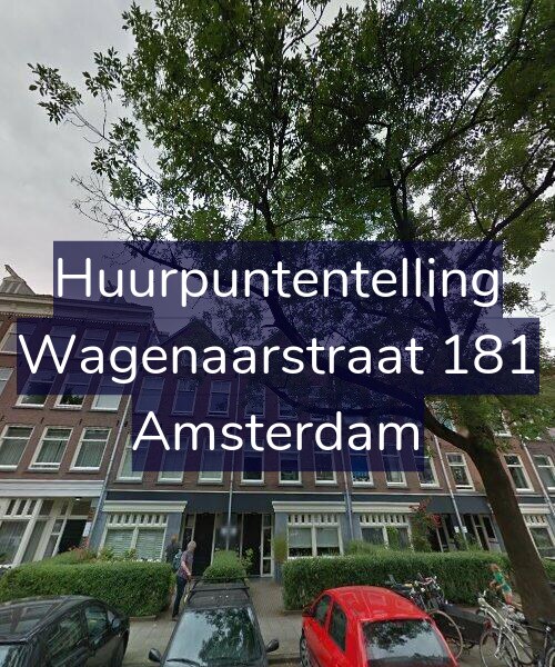 Foto gevel Huurpuntentelling voor Wagenaarstraat 181, Amsterdam