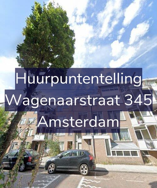 Foto gevel Huurpuntentelling voor Wagenaarstraat 345, Amsterdam