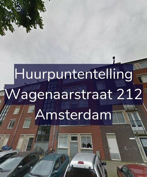 Foto gevel Huurpuntentelling voor Wagenaarstraat 212, Amsterdam