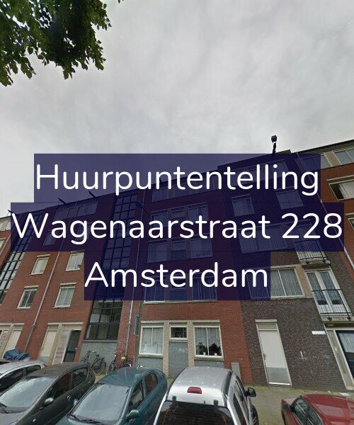 Foto gevel Huurpuntentelling voor Wagenaarstraat 228, Amsterdam