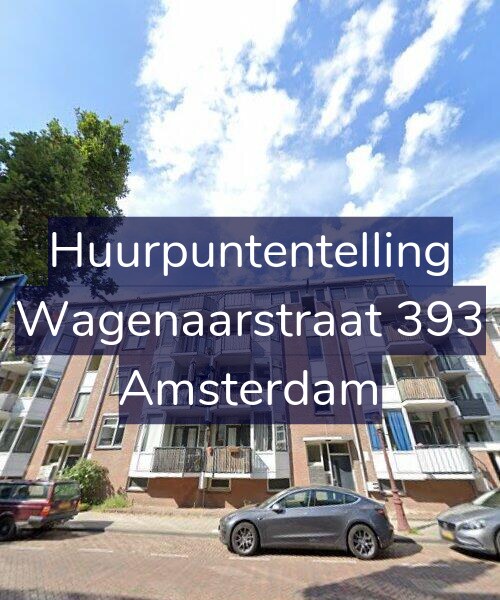 Foto gevel Huurpuntentelling voor Wagenaarstraat 393, Amsterdam