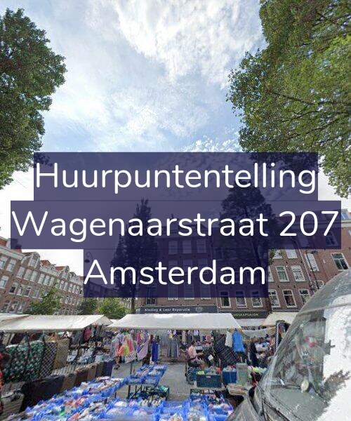Foto gevel Huurpuntentelling voor Wagenaarstraat 207, Amsterdam