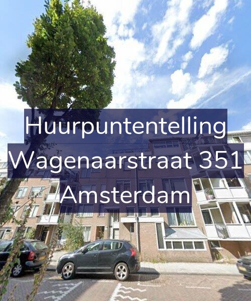 Foto gevel Huurpuntentelling voor Wagenaarstraat 351, Amsterdam