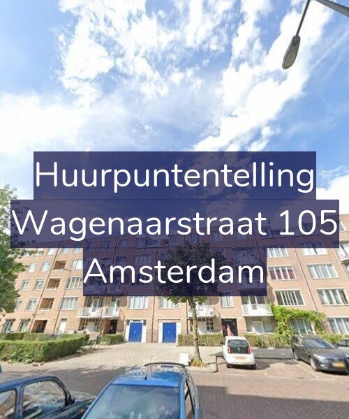 Foto gevel Huurpuntentelling voor Wagenaarstraat 105, Amsterdam