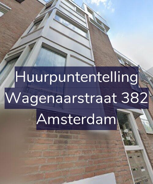 Foto gevel Huurpuntentelling voor Wagenaarstraat 382, Amsterdam