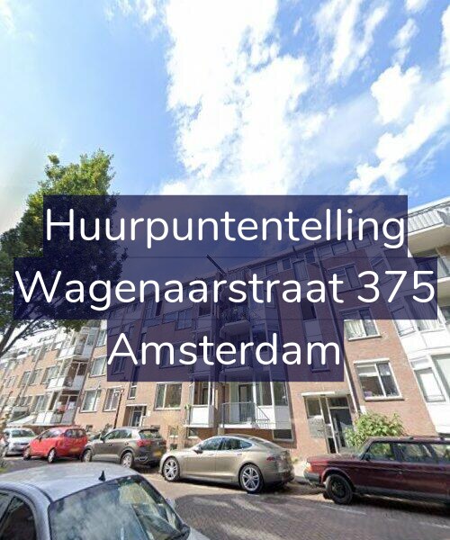 Foto gevel Huurpuntentelling voor Wagenaarstraat 375, Amsterdam