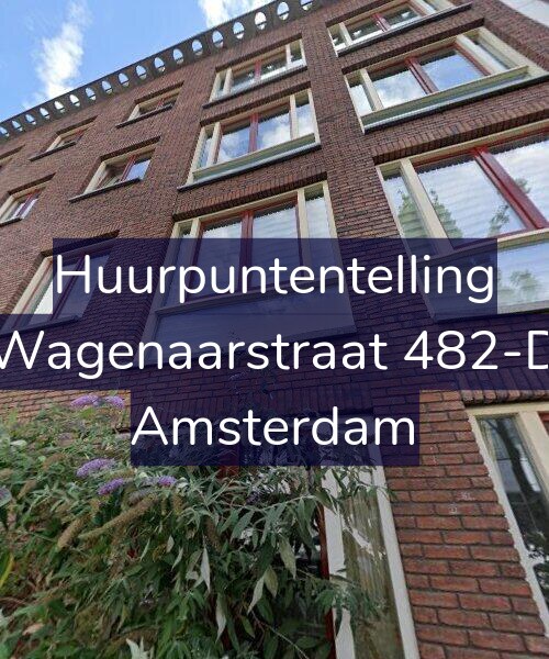Foto gevel Huurpuntentelling voor Wagenaarstraat 482-D, Amsterdam