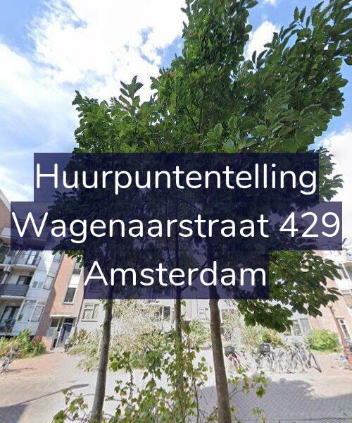 Foto gevel Huurpuntentelling voor Wagenaarstraat 429, Amsterdam
