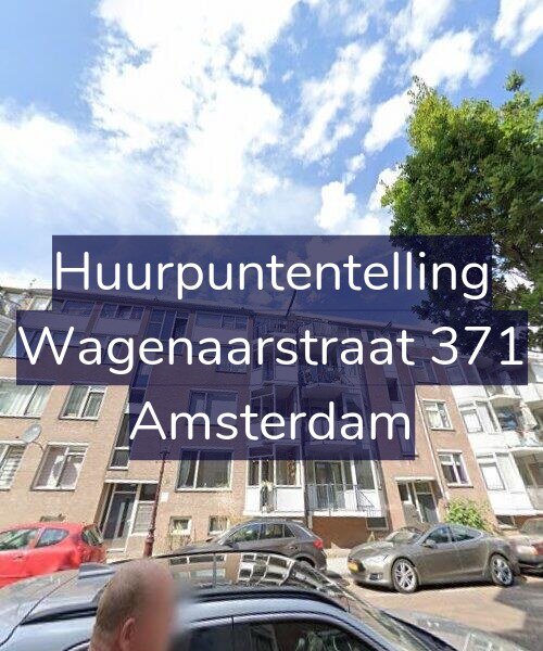 Foto gevel Huurpuntentelling voor Wagenaarstraat 371, Amsterdam