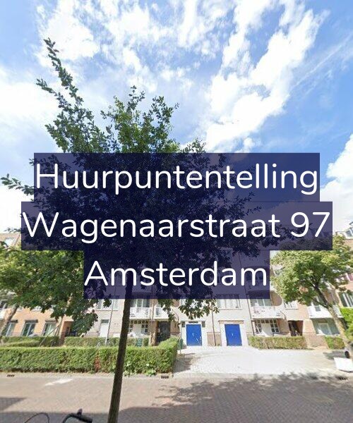 Foto gevel Huurpuntentelling voor Wagenaarstraat 97, Amsterdam