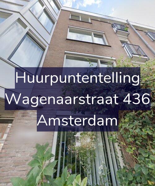 Foto gevel Huurpuntentelling voor Wagenaarstraat 436, Amsterdam