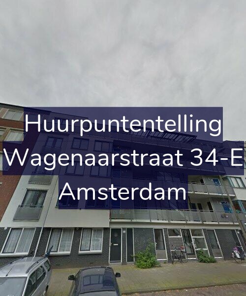 Foto gevel Huurpuntentelling voor Wagenaarstraat 34-E, Amsterdam