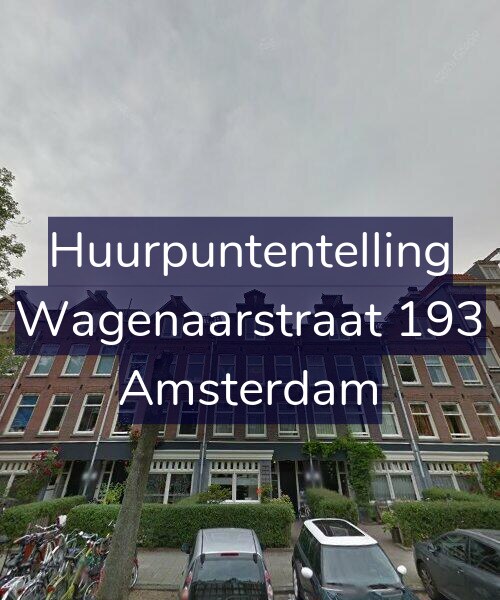 Foto gevel Huurpuntentelling voor Wagenaarstraat 193, Amsterdam