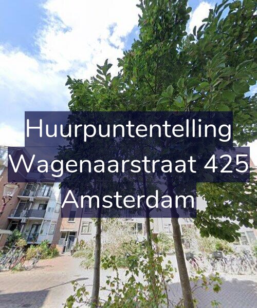 Foto gevel Huurpuntentelling voor Wagenaarstraat 425, Amsterdam