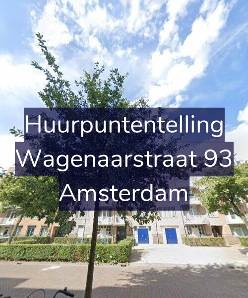 Foto gevel Huurpuntentelling voor Wagenaarstraat 93, Amsterdam